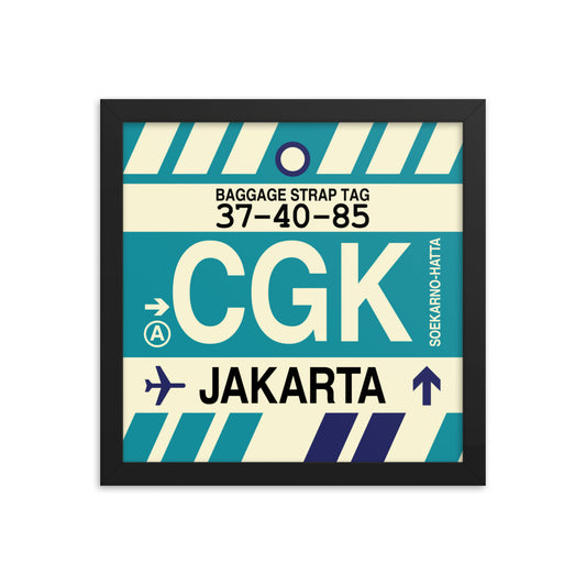 Travel-Themed Framed Print • CGK Jakarta • YHM Designs - Image 02