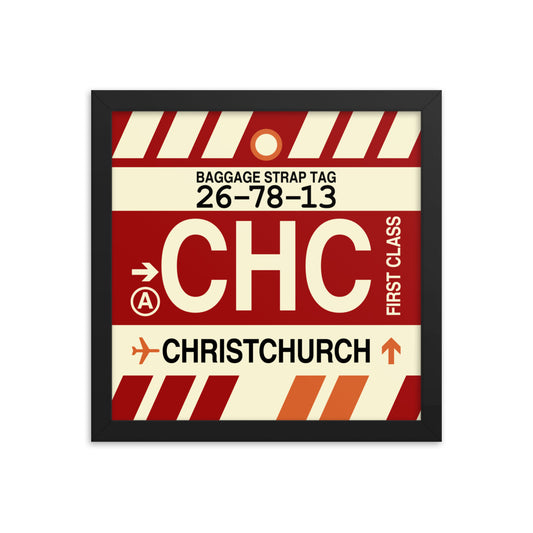 Travel-Themed Framed Print • CHC Christchurch • YHM Designs - Image 02