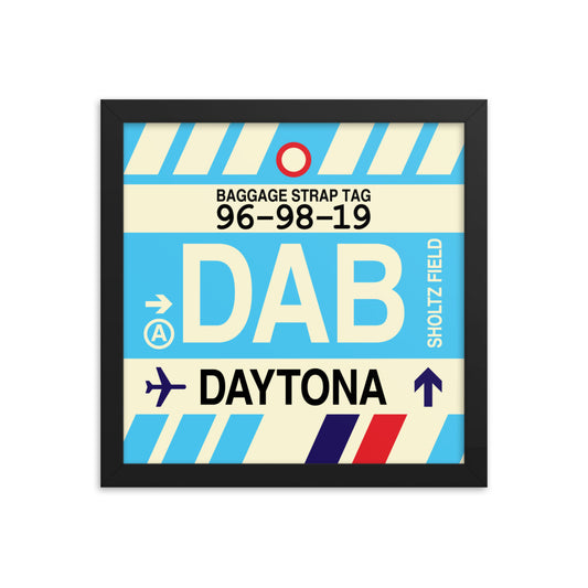 Travel-Themed Framed Print • DAB Daytona Beach • YHM Designs - Image 02