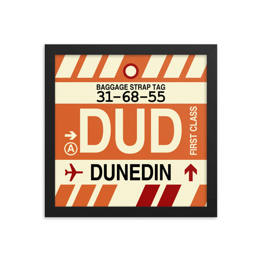 Travel-Themed Framed Print • DUD Dunedin • YHM Designs - Image 02