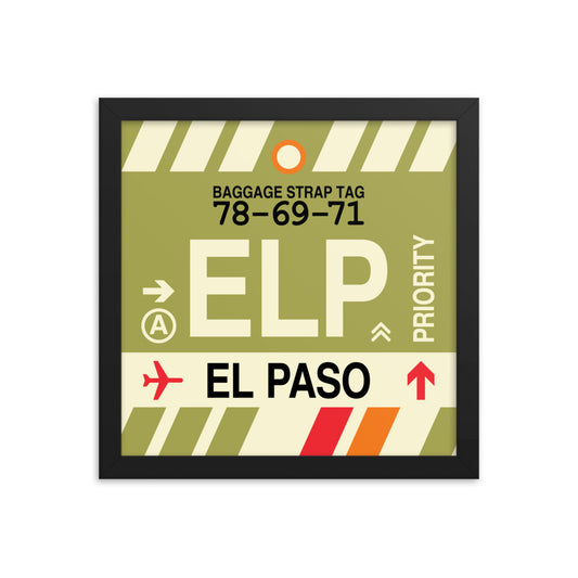 Travel-Themed Framed Print • ELP El Paso • YHM Designs - Image 02