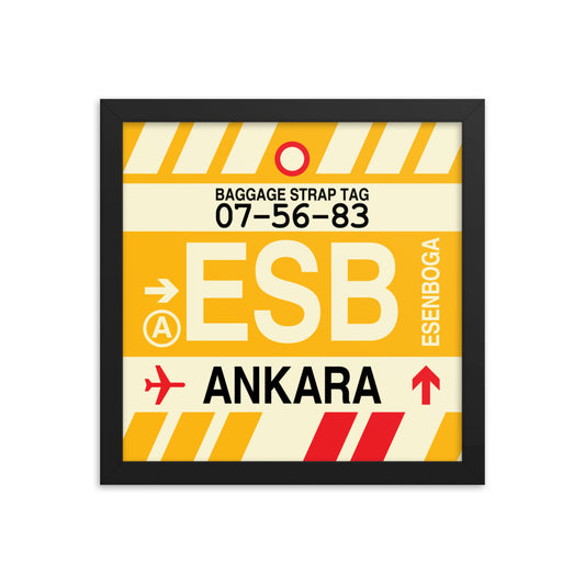 Travel-Themed Framed Print • ESB Ankara • YHM Designs - Image 02