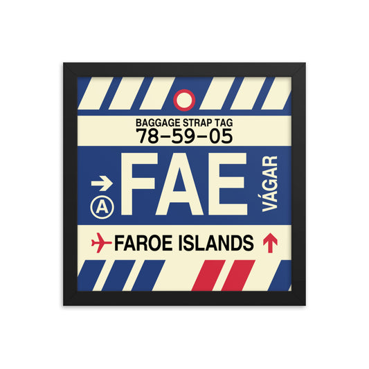 Travel-Themed Framed Print • FAE Faroe Islands • YHM Designs - Image 02
