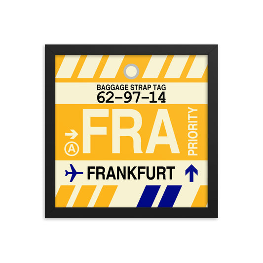 Travel-Themed Framed Print • FRA Frankfurt • YHM Designs - Image 02