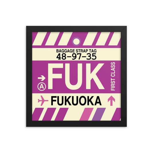 Travel-Themed Framed Print • FUK Fukuoka • YHM Designs - Image 02