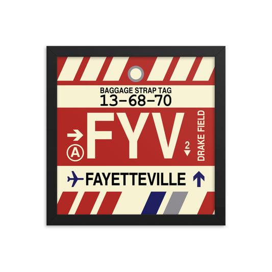 Travel-Themed Framed Print • FYV Fayetteville • YHM Designs - Image 02