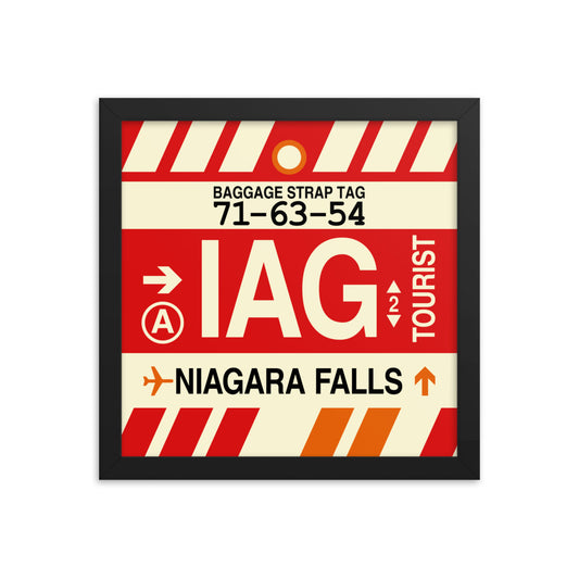 Travel-Themed Framed Print • IAG Niagara Falls Souvenir • YHM Designs - Image 02