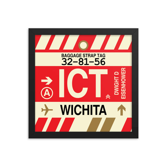 Travel-Themed Framed Print • ICT Wichita • YHM Designs - Image 02