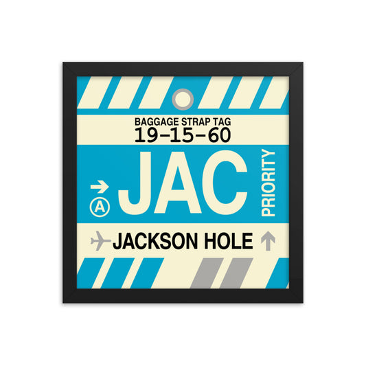Travel-Themed Framed Print • JAC Jackson Hole Souvenir • YHM Designs - Image 02