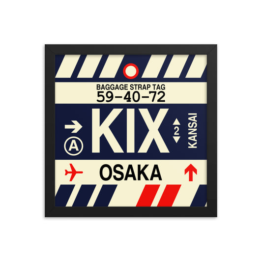 Travel-Themed Framed Print • KIX Osaka • YHM Designs - Image 02