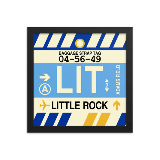 Travel-Themed Framed Print • LIT Little Rock Souvenir • YHM Designs - Image 02