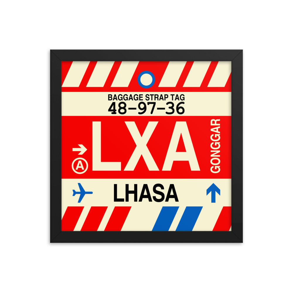 Travel-Themed Framed Print • LXA Lhasa Souvenir • YHM Designs - Image 02