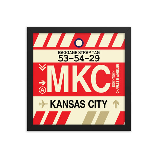 Travel-Themed Framed Print • MKC Kansas City • YHM Designs - Image 02