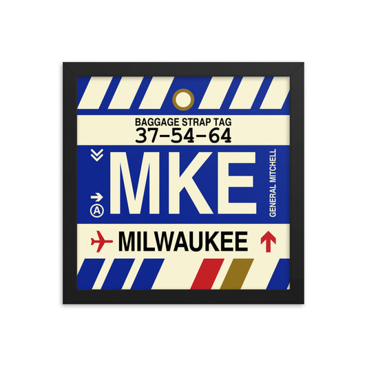 Travel-Themed Framed Print • MKE Milwaukee • YHM Designs - Image 02