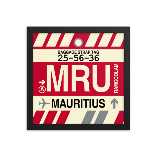 Travel-Themed Framed Print • MRU Port Louis • YHM Designs - Image 02