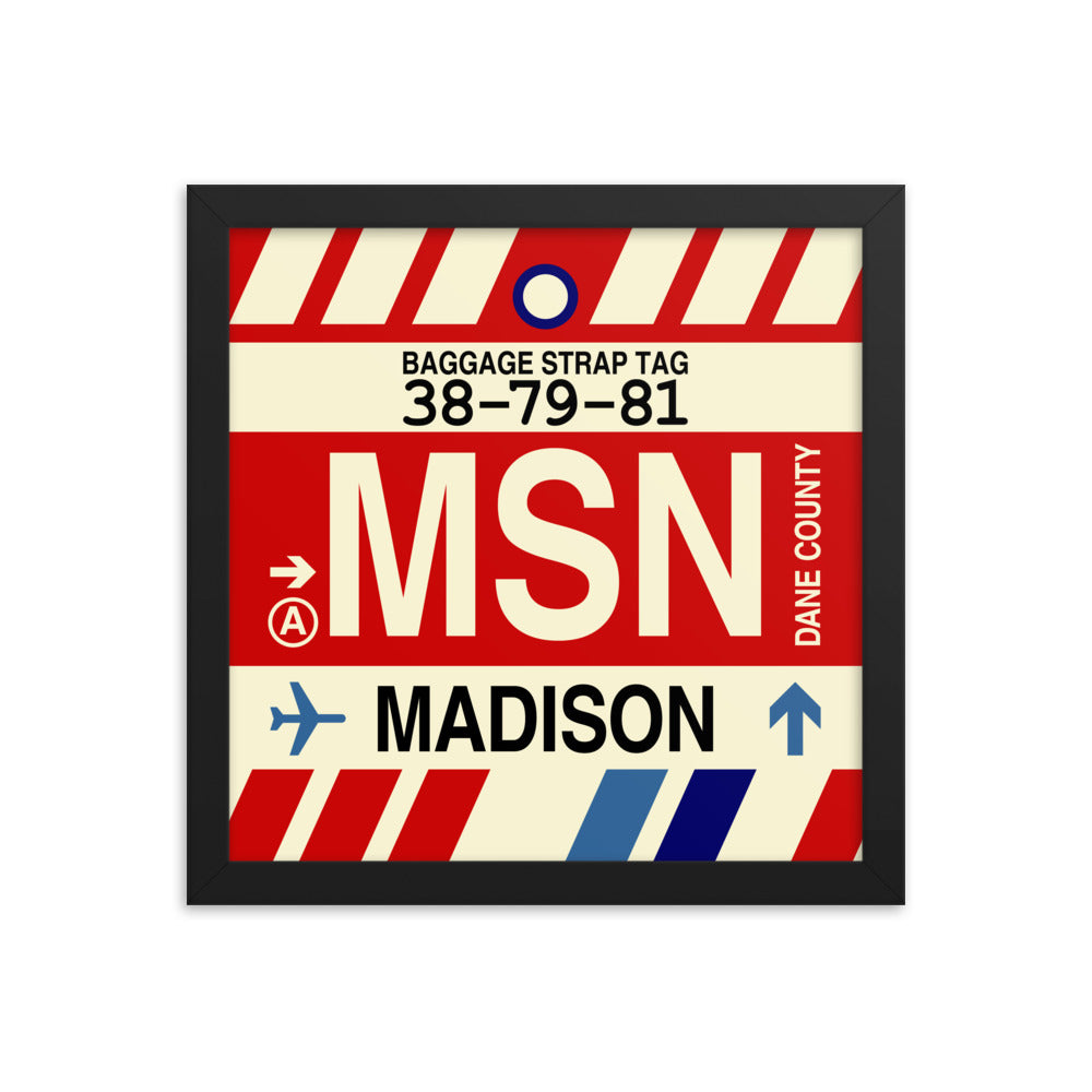 Travel-Themed Framed Print • MSN Madison • YHM Designs - Image 02