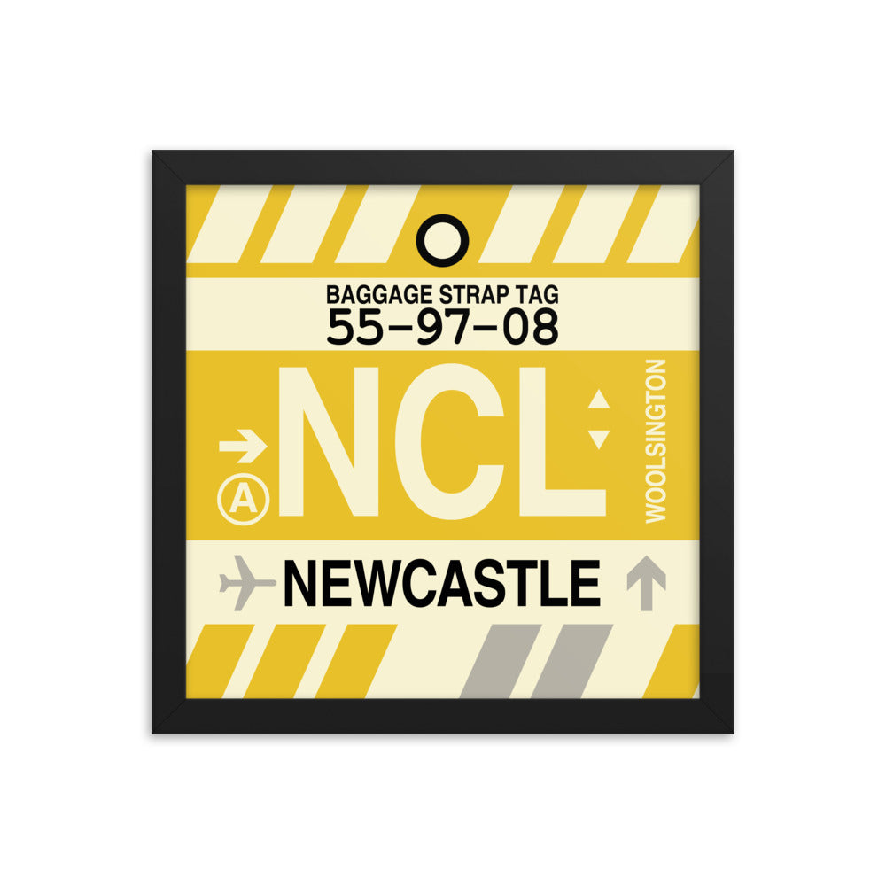 Travel-Themed Framed Print • NCL Newcastle Souvenir • YHM Designs - Image 02