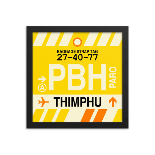 Travel-Themed Framed Print • PBH Thimphu • YHM Designs - Image 02