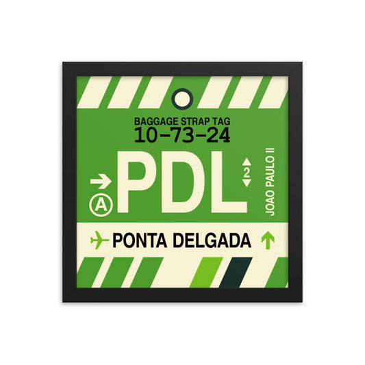 Travel-Themed Framed Print • PDL Ponta Delgada • YHM Designs - Image 02
