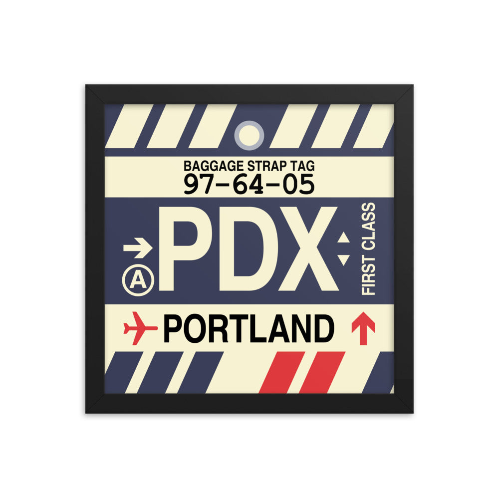 Travel-Themed Framed Print • PDX Portland • YHM Designs - Image 02