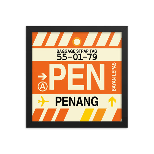 Travel-Themed Framed Print • PEN Penang • YHM Designs - Image 02