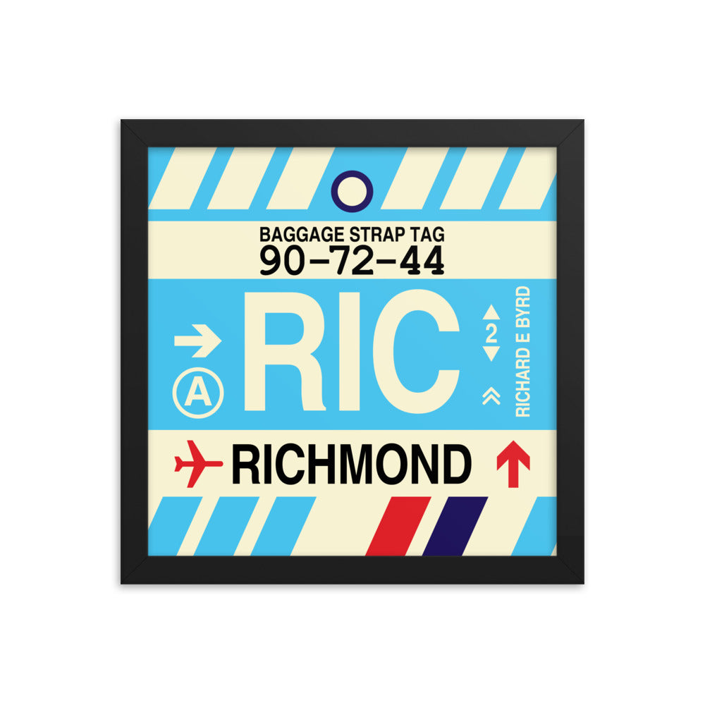 Travel-Themed Framed Print • RIC Richmond • YHM Designs - Image 02