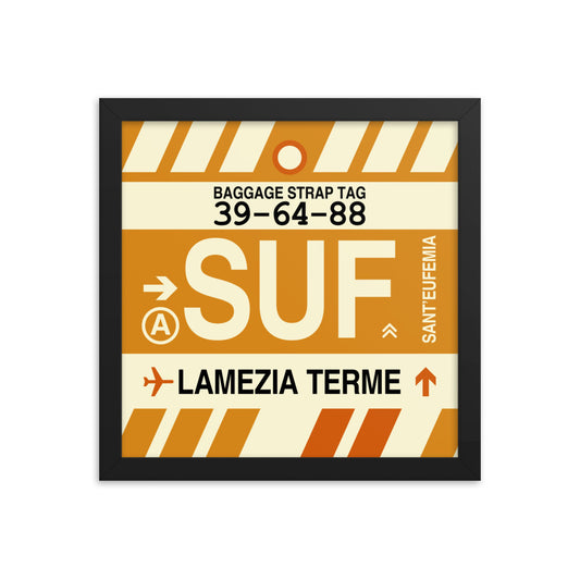 Travel-Themed Framed Print • SUF Lamezia Terme • YHM Designs - Image 02