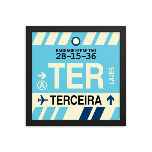 Travel-Themed Framed Print • TER Terceira • YHM Designs - Image 02