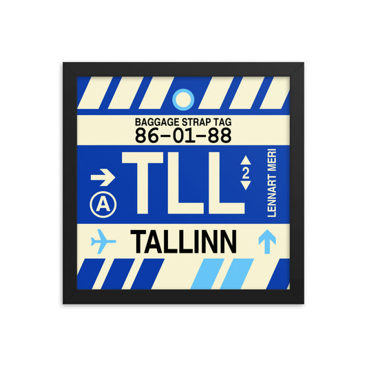 Travel-Themed Framed Print • TLL Tallinn • YHM Designs - Image 02
