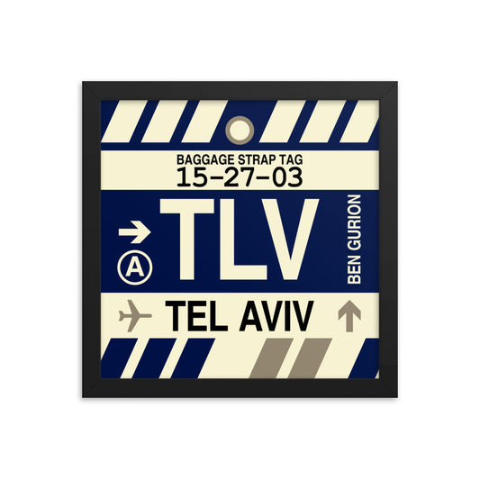 Travel-Themed Framed Print • TLV Tel Aviv • YHM Designs - Image 02