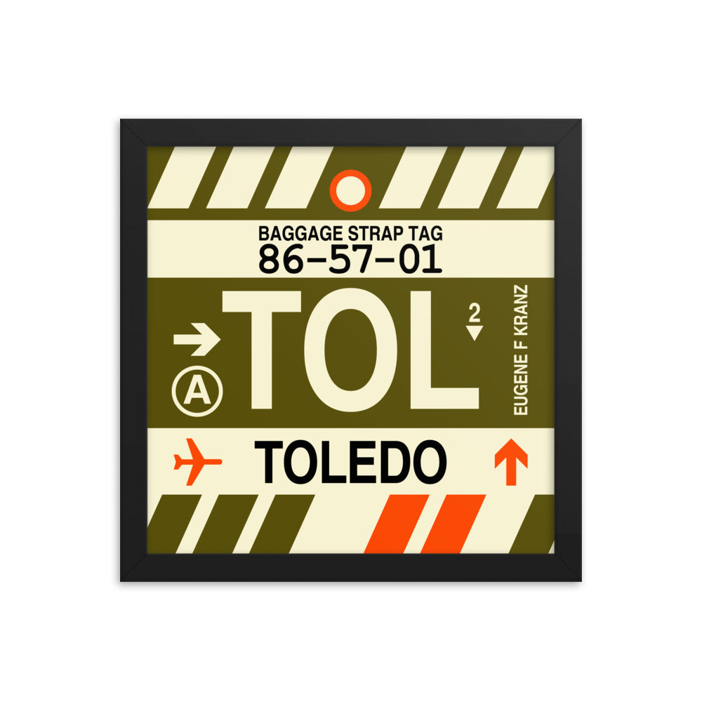 Travel-Themed Framed Print • TOL Toledo • YHM Designs - Image 02