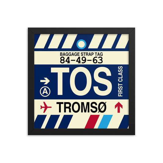 Travel-Themed Framed Print • TOS Tromso • YHM Designs - Image 02