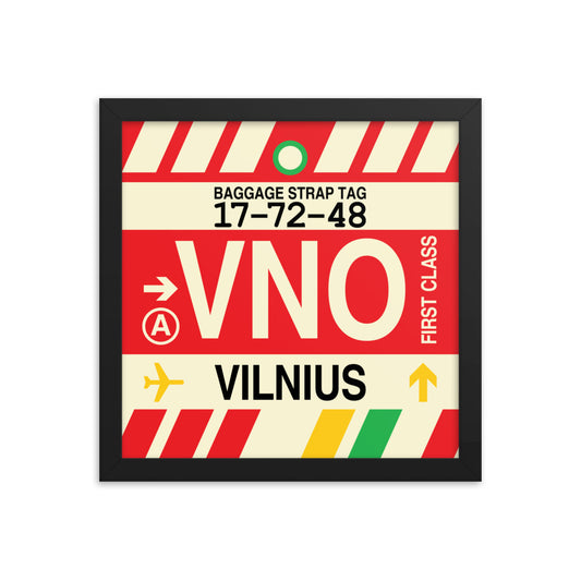 Travel-Themed Framed Print • VNO Vilnius • YHM Designs - Image 02