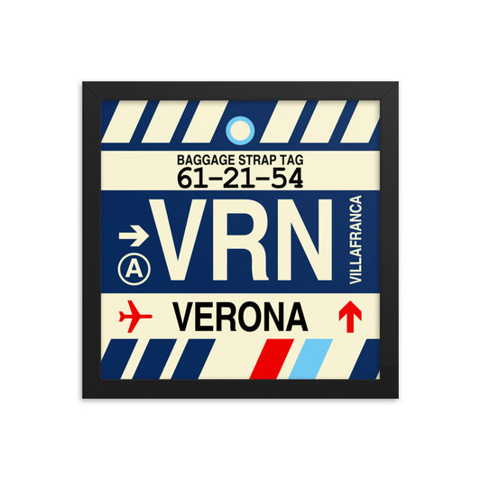 Travel-Themed Framed Print • VRN Verona • YHM Designs - Image 02