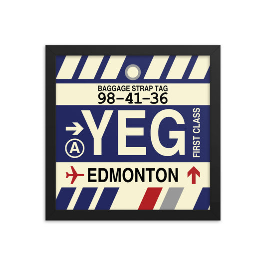 Travel-Themed Framed Print • YEG Edmonton • YHM Designs - Image 02