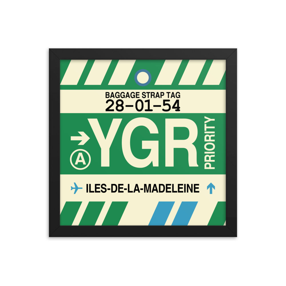 Travel-Themed Framed Print • YGR Îles-de-la-Madeleine Souvenir • YHM Designs - Image 02
