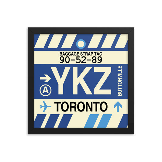 Travel-Themed Framed Print • YKZ Toronto • YHM Designs - Image 02