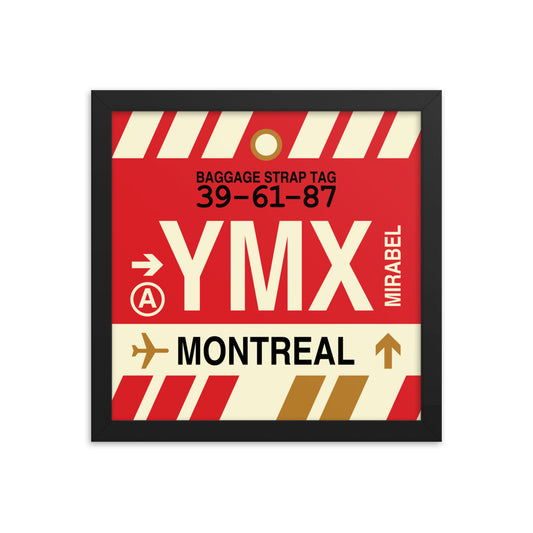Travel-Themed Framed Print • YMX Montreal • YHM Designs - Image 02