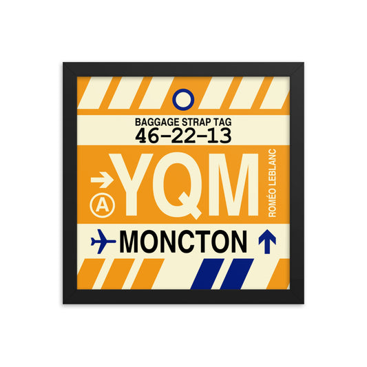 Travel-Themed Framed Print • YQM Moncton • YHM Designs - Image 02