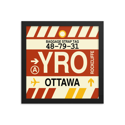 Travel-Themed Framed Print • YRO Ottawa • YHM Designs - Image 02