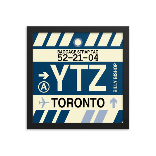 Travel-Themed Framed Print • YTZ Toronto • YHM Designs - Image 02