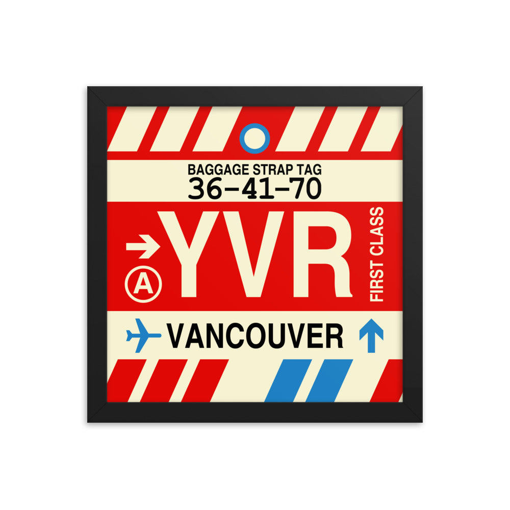 Travel-Themed Framed Print • YVR Vancouver • YHM Designs - Image 02