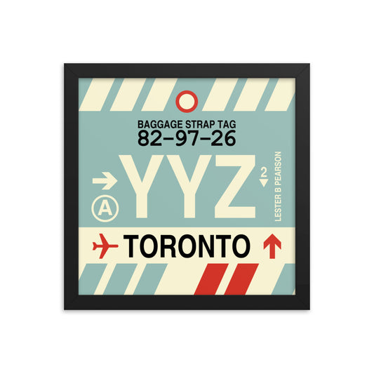 Travel-Themed Framed Print • YYZ Toronto • YHM Designs - Image 02