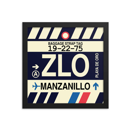 Travel-Themed Framed Print • ZLO Manzanillo • YHM Designs - Image 02