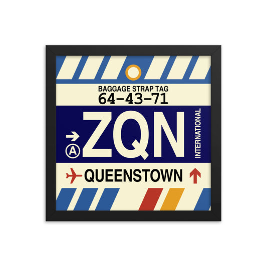 Travel-Themed Framed Print • ZQN Queenstown • YHM Designs - Image 02