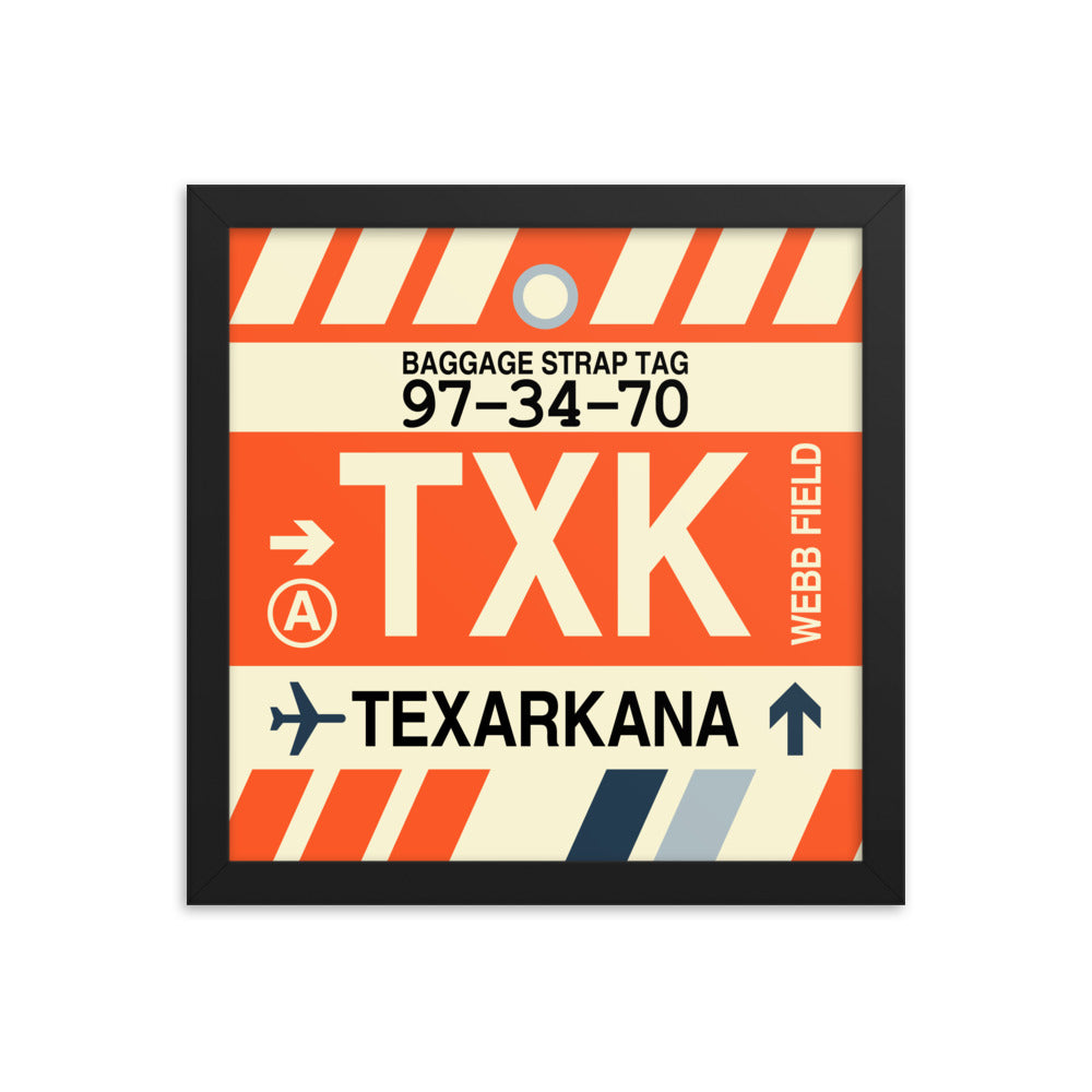 Travel-Themed Framed Print • TXK Texarkana • YHM Designs - Image 02