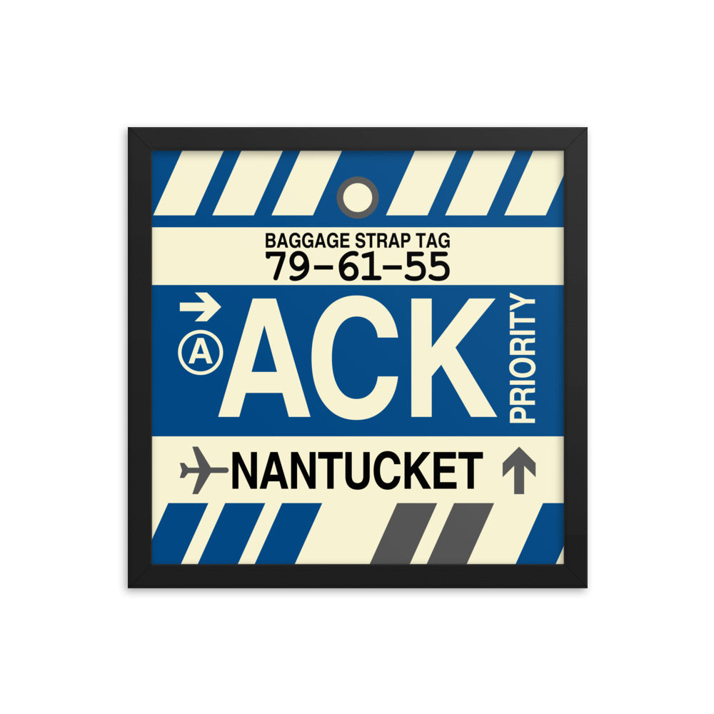 Travel-Themed Framed Print • ACK Nantucket • YHM Designs - Image 03
