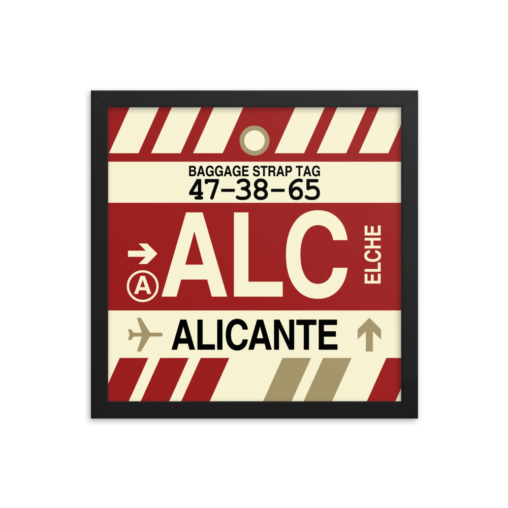 Travel-Themed Framed Print • ALC Alicante • YHM Designs - Image 03