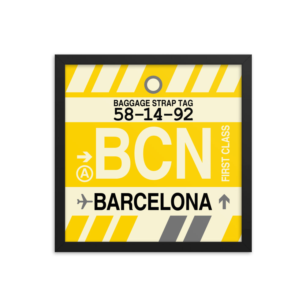 Travel-Themed Framed Print • BCN Barcelona • YHM Designs - Image 03