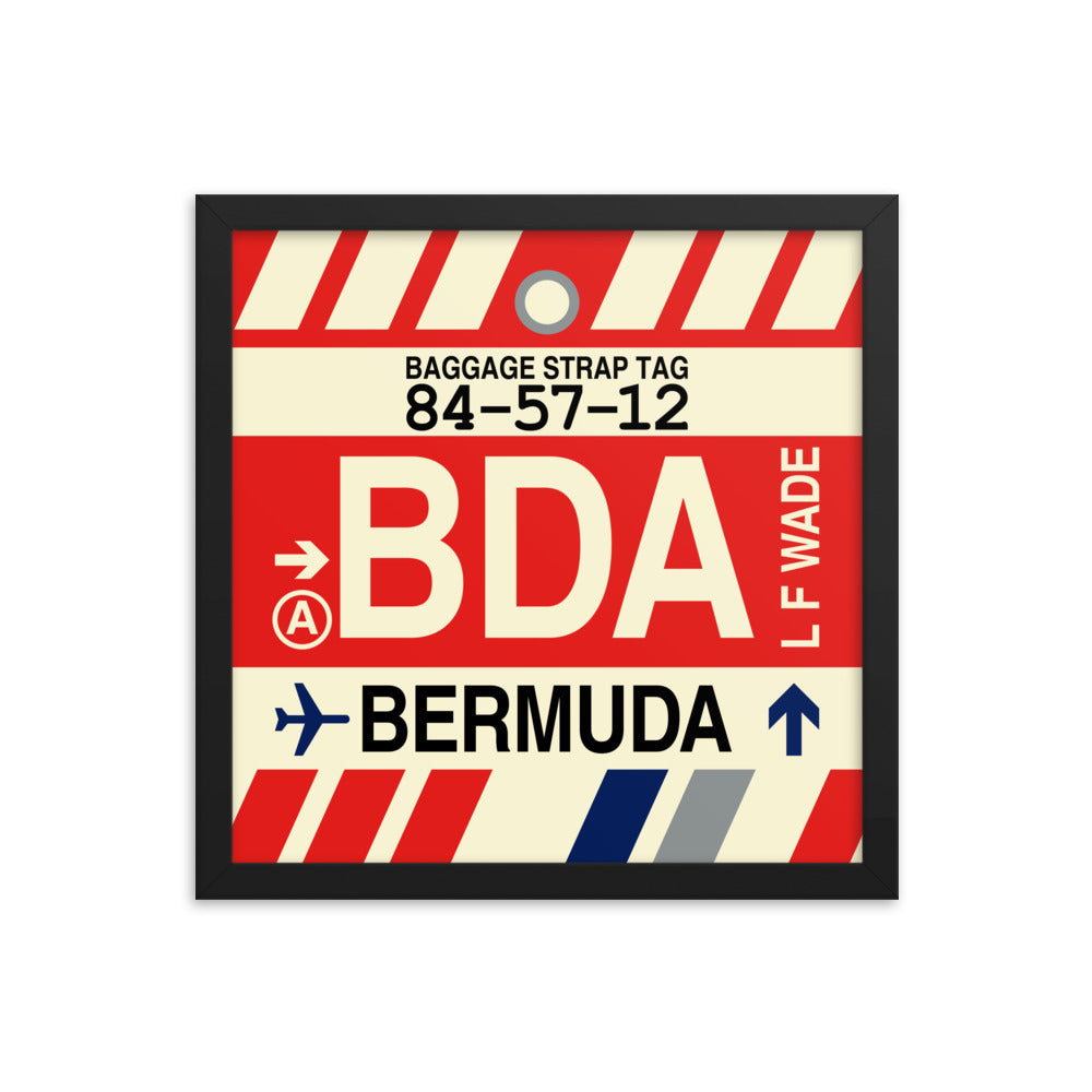 Travel-Themed Framed Print • BDA Bermuda • YHM Designs - Image 03